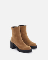 BOTTINES LINNY/VEL TAUPE - minelli.fr